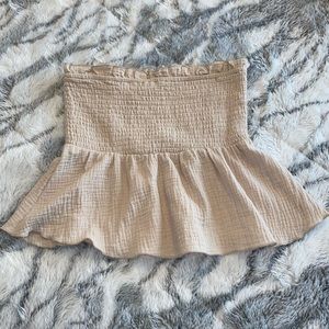 beige tube top from Tillys